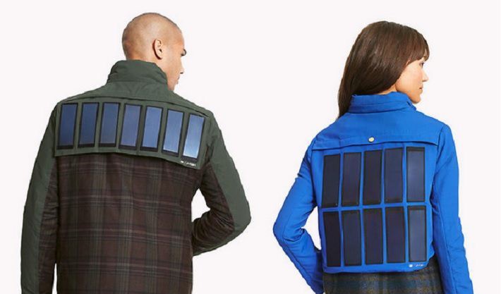 Tommy Hilfiger napelemes töltő kabátja